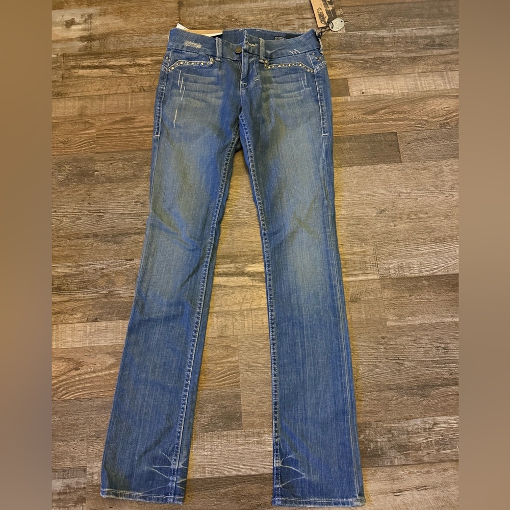 William Rast Women's studded Blue Skinny Jeans